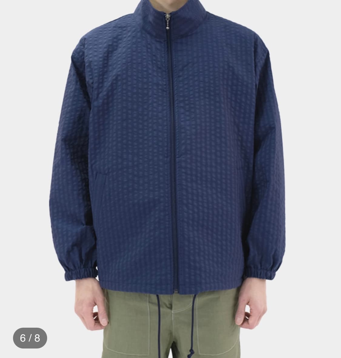 [2] 홈리(homly) 시어서커 자켓 집업 네이비 상품이미지2