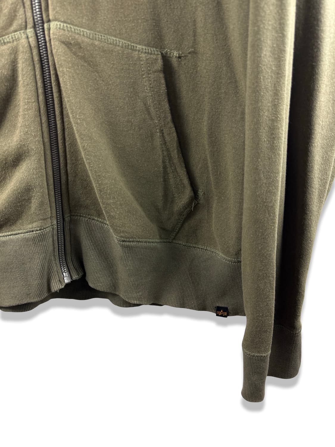 알파인더스트리 카키 후드집업2490 상품이미지4