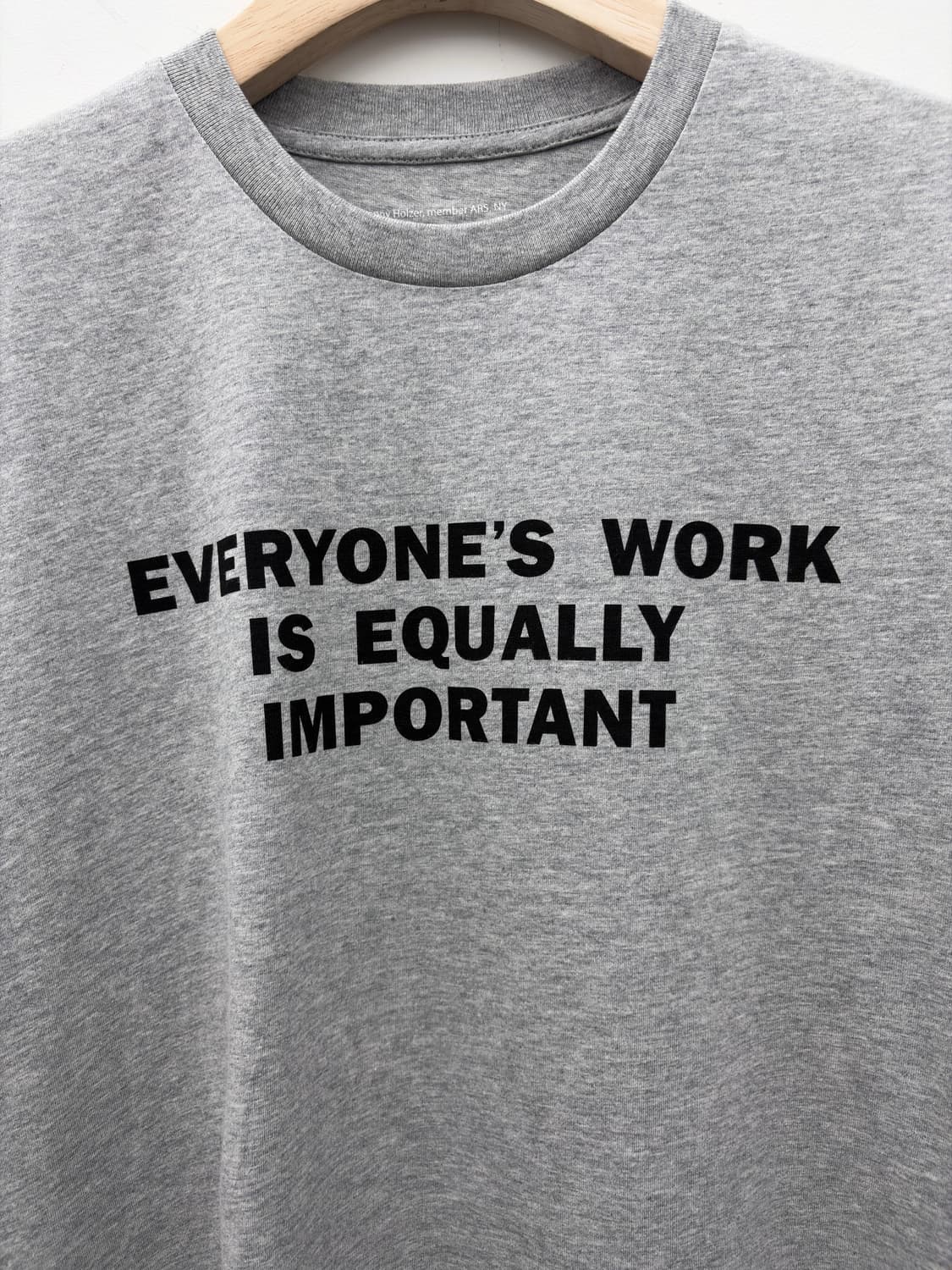 JENNY HOLZER GREY WORK T-SHIRT 상품이미지2