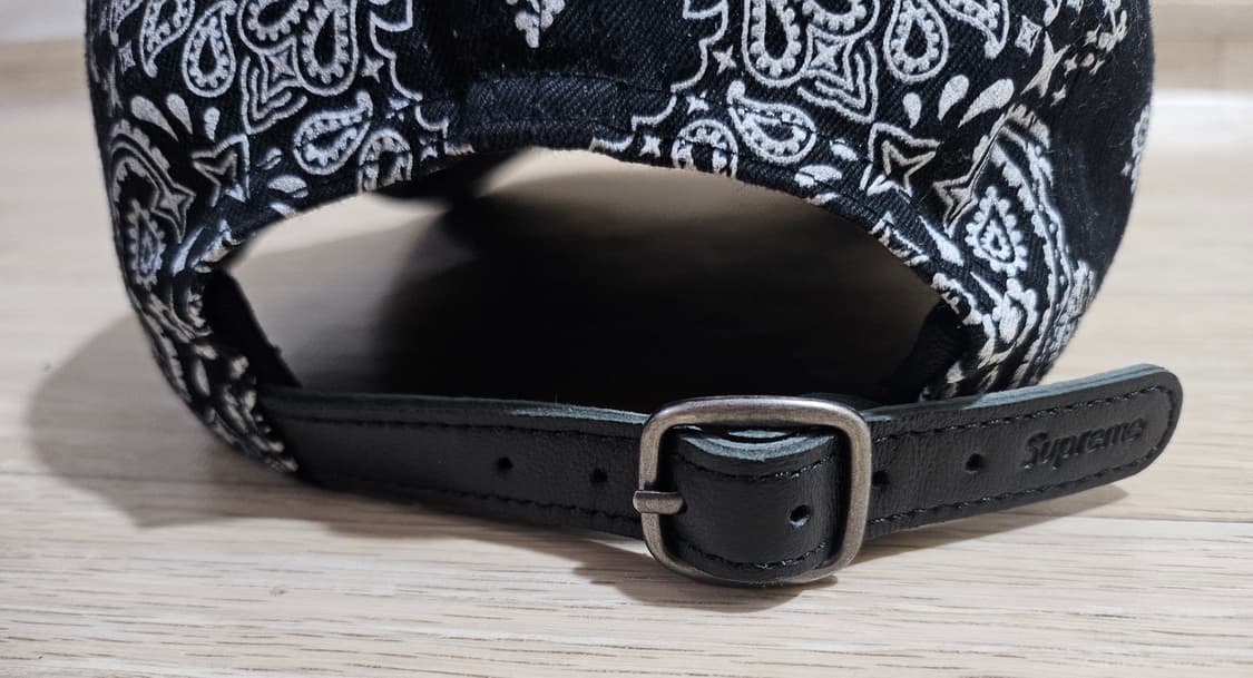 슈프림 페이즐리 캠프캡 블랙 상품이미지3