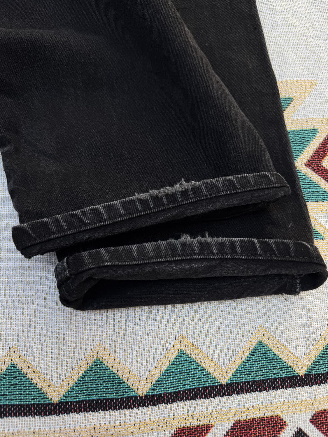 리바이스 505 흑청 36/30 지퍼플라이 상품이미지7