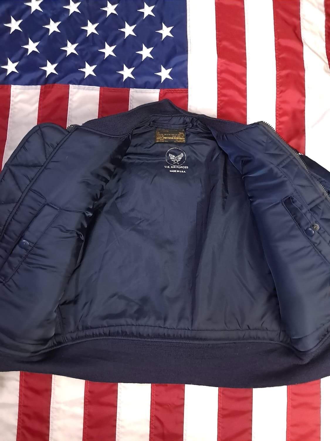 오리지날 미국제조 Brents Sportswear 미공군 항공자켓 상품이미지5