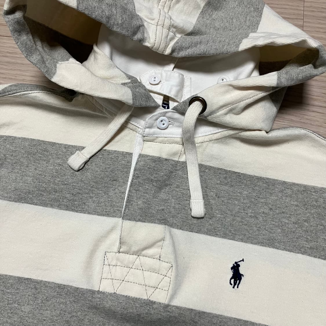 폴로 랄프로렌 스트라이프 럭비 후드티 상품이미지3