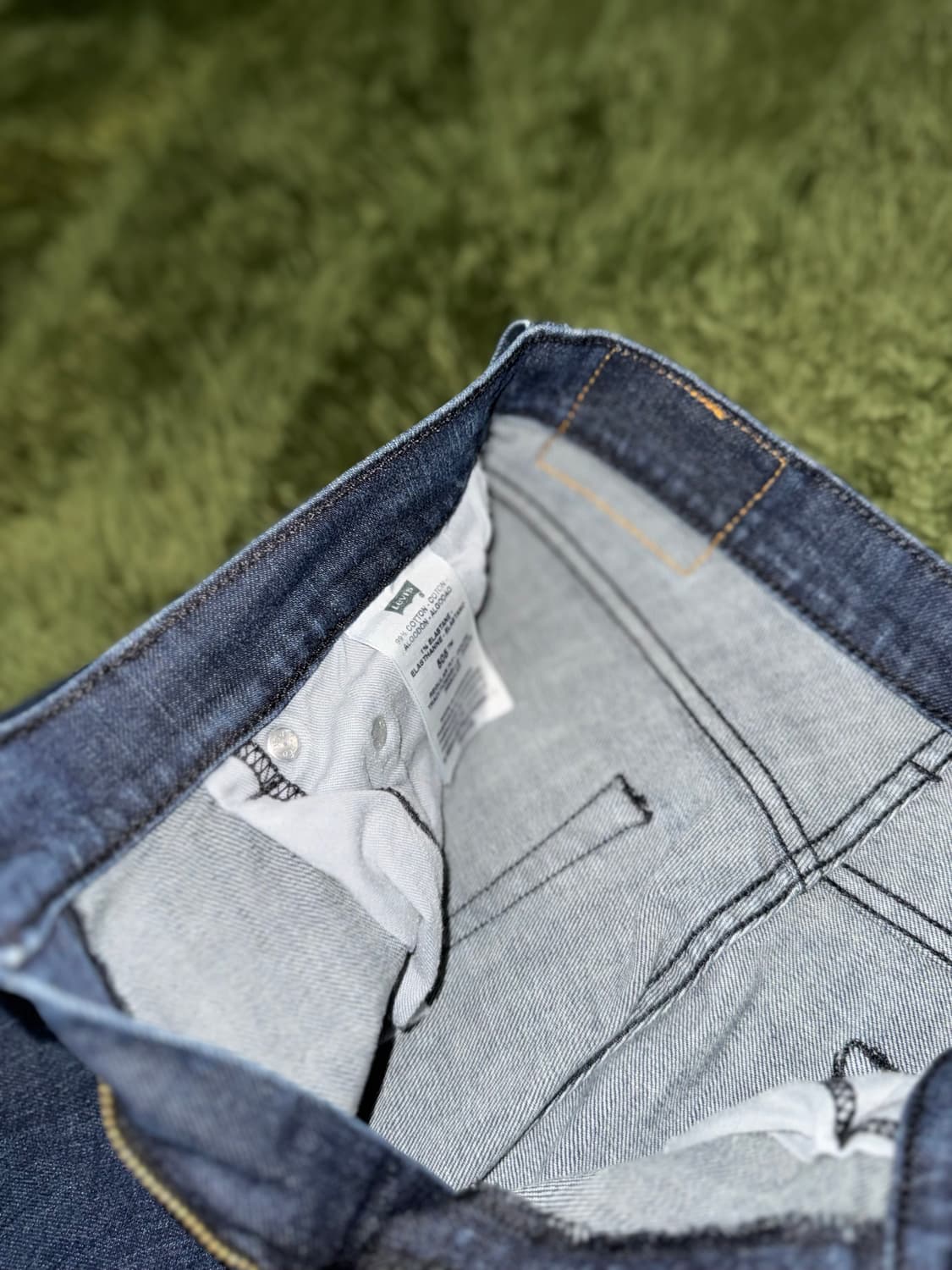 [28X28] 리바이스 505 스트레이트 데님 팬츠 딥 인디고 상품이미지4