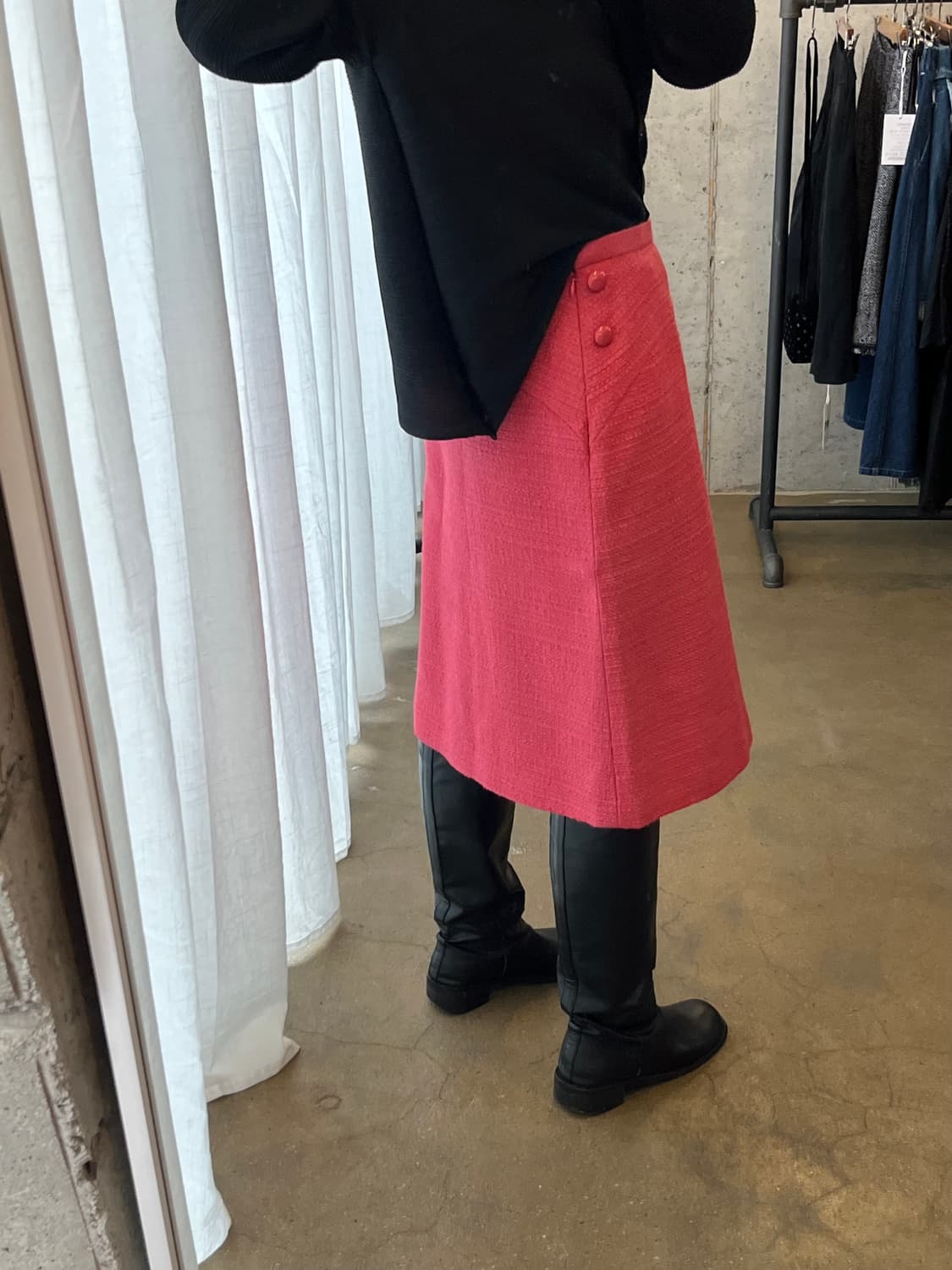 00s COURREGES 꾸레쥬 트위드스커트 상품이미지2