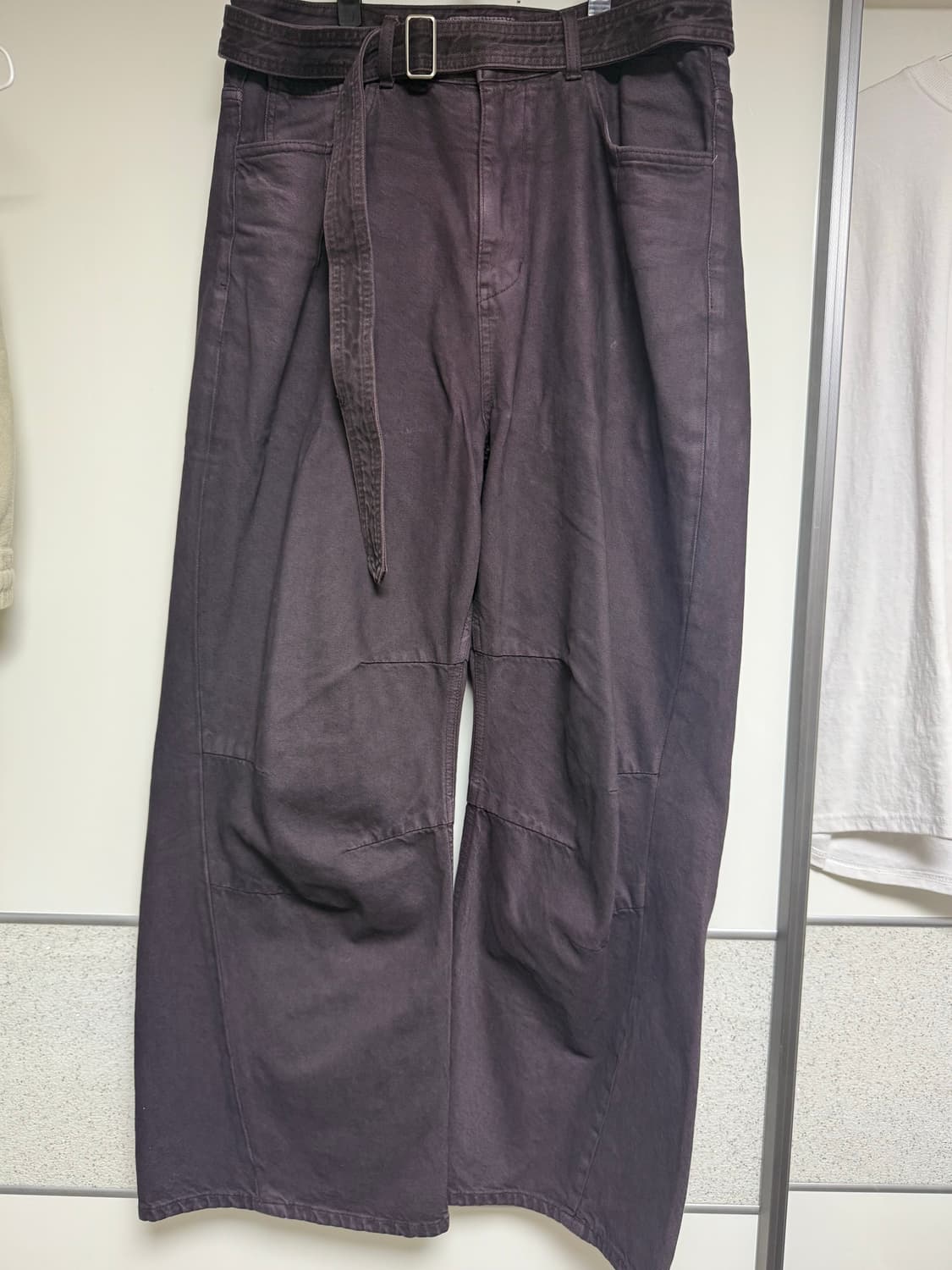 AV PLEATS DYED DENIM PANTS (FADED PURPLE 상품이미지2