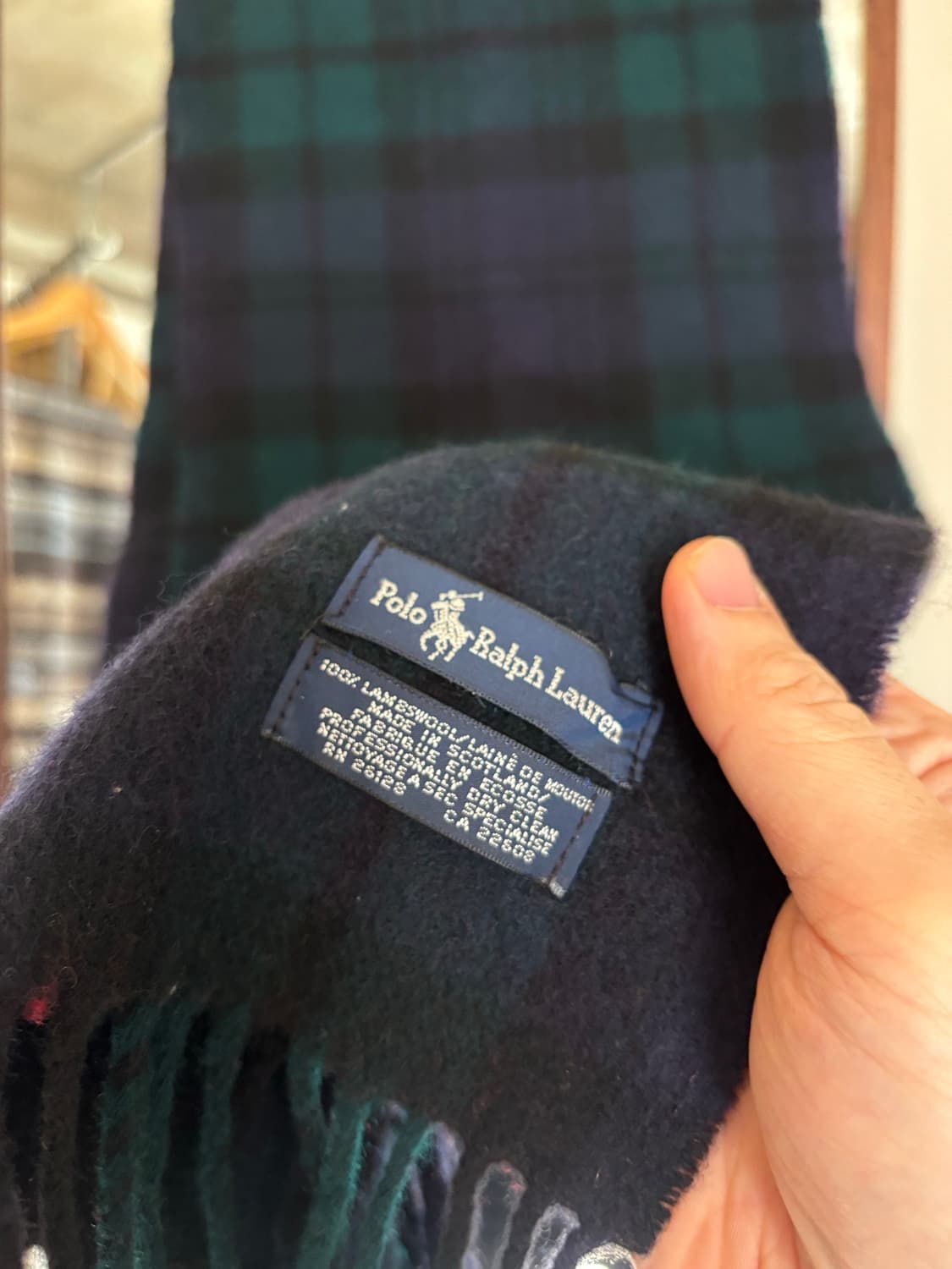 폴로 랄프로렌 타탄체크 머플러 상품이미지3