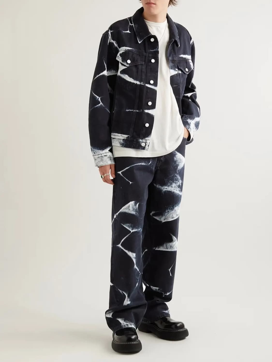 드리스 반 노튼 블리치 데님 진 상품이미지7