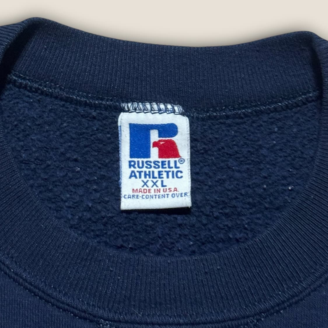 90s USA 러셀 애슬레틱 네이비 스웻셔츠 2XL 상품이미지2