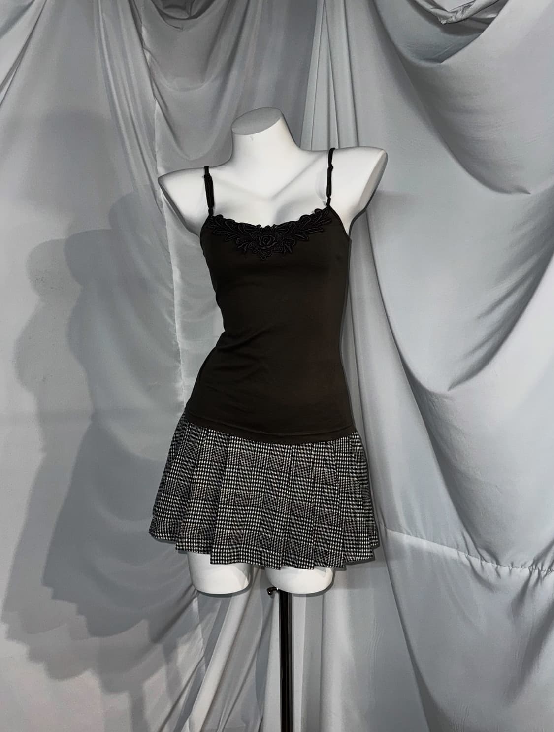 나폴레옹자켓 Y2k 카키 그런지 셔링 코디세트 상품이미지3