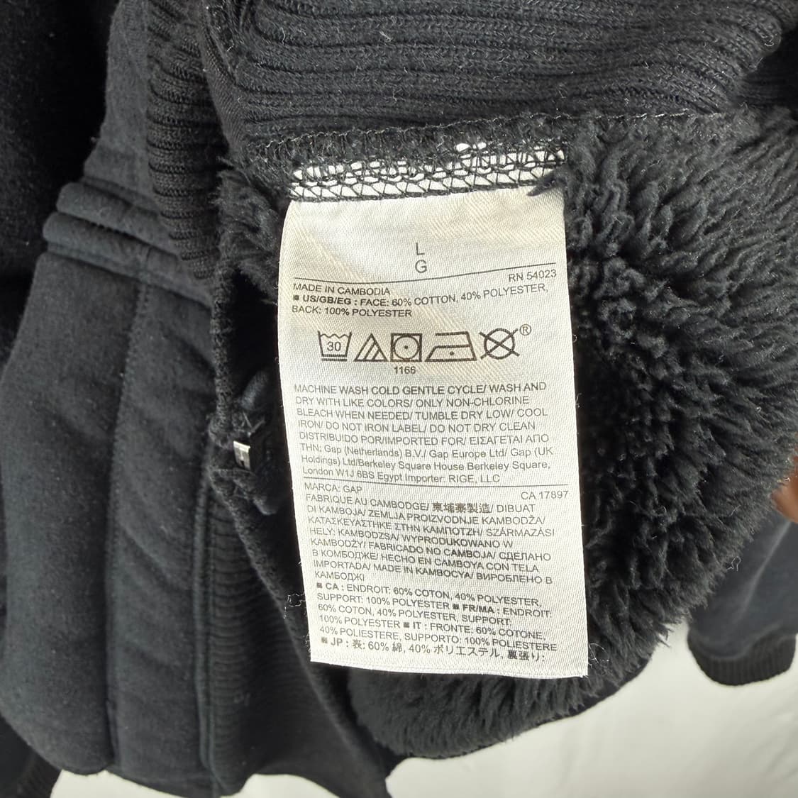 L) GAP 보아 플리스 집업 자켓 차콜 상품이미지5