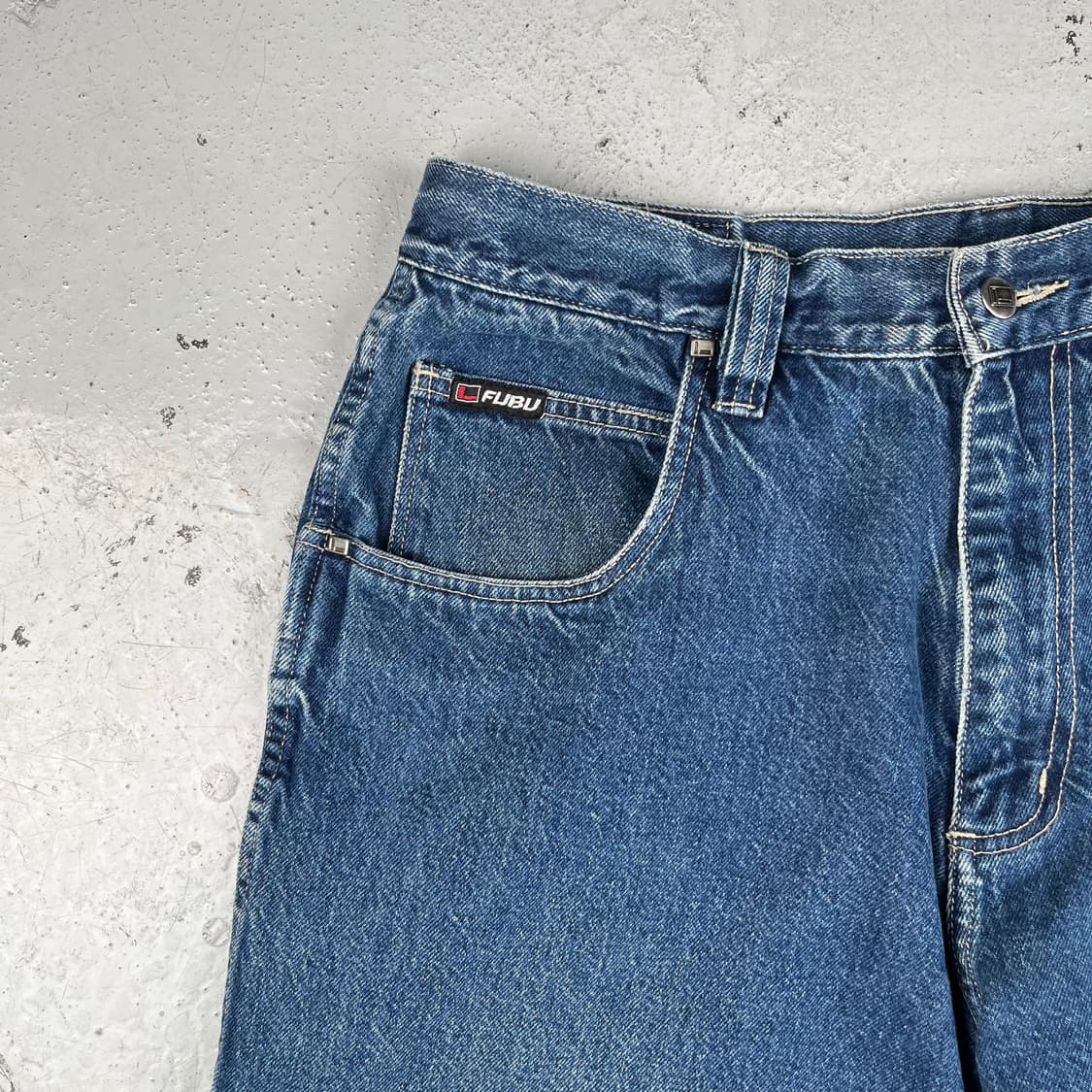 빈티지 FUBU 배기 카펜터 데님 팬츠 상품이미지4