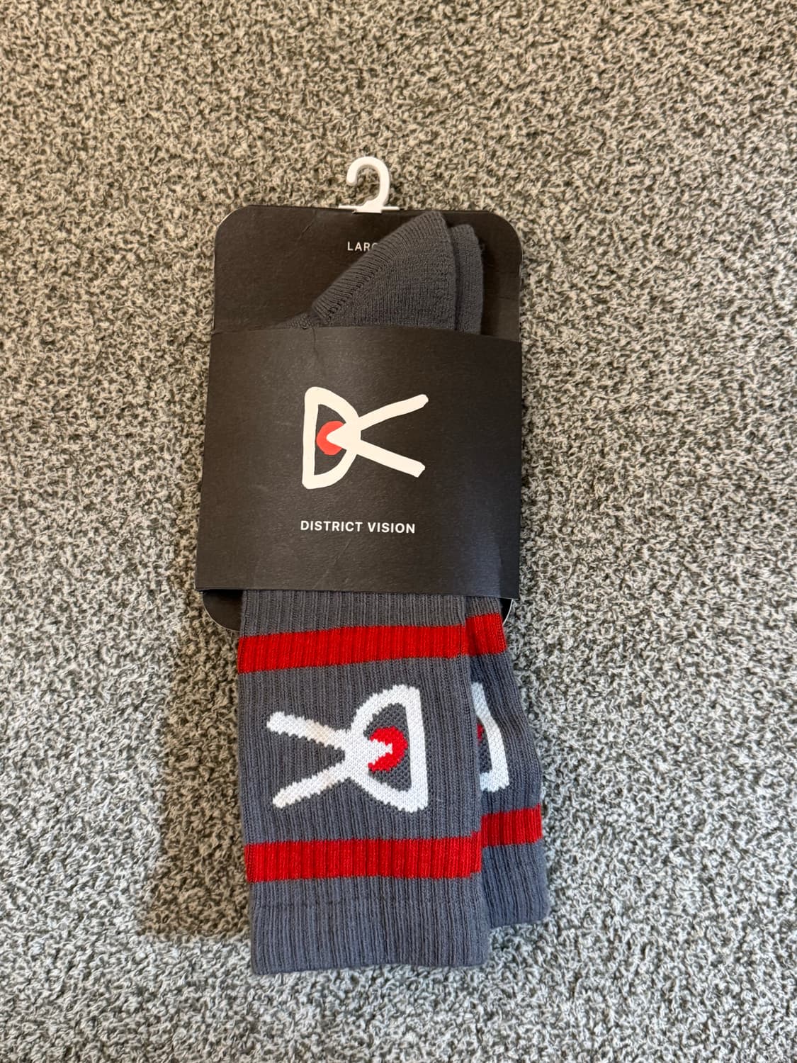 디스트릭트비전 DV 회색양말 L 새상품 상품이미지1