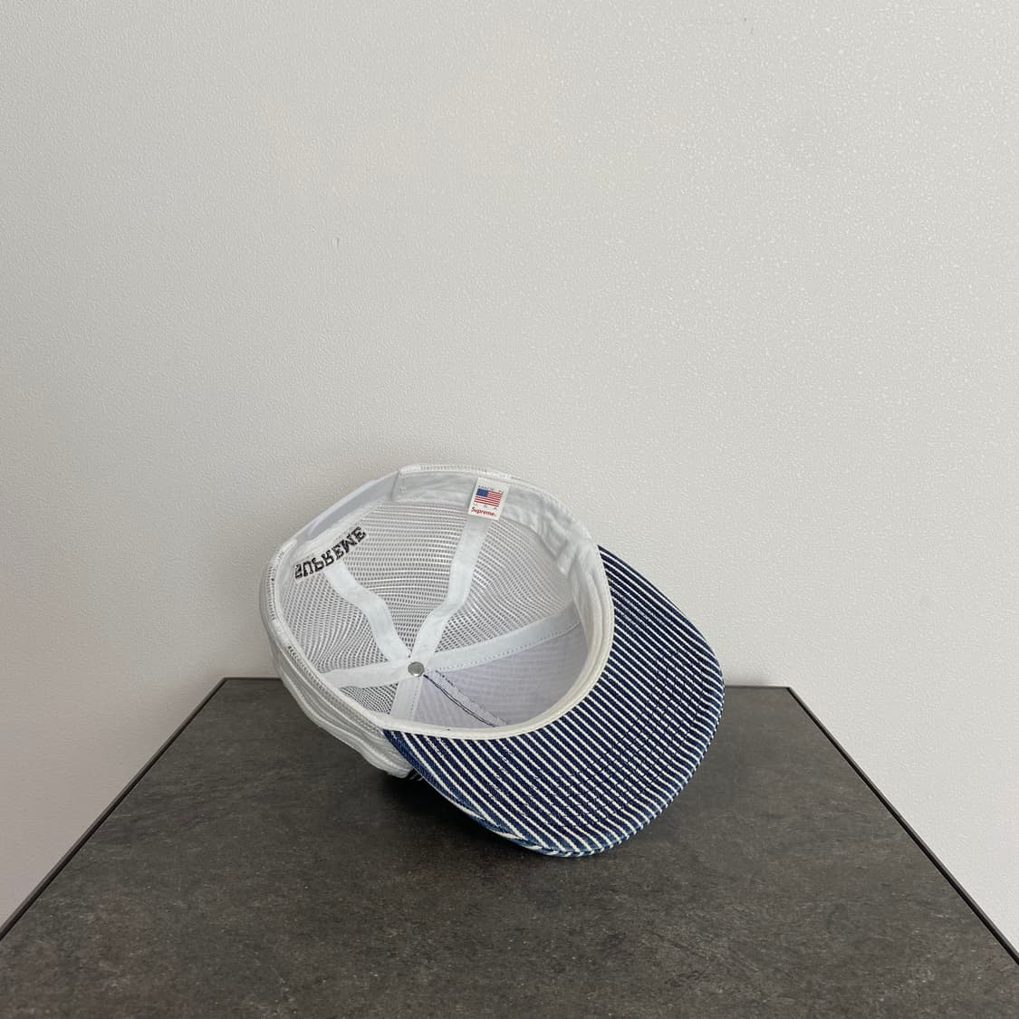 (OS) 슈프림 6패널 볼캡 모자 오일 박스 히코리 스트라이프 상품이미지7