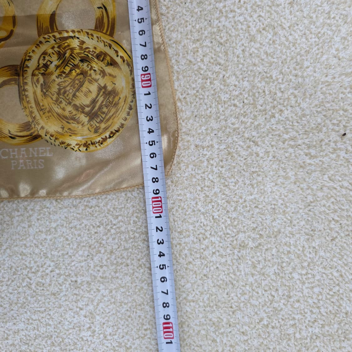 [F] 고급 로고 스카프 머플러(생활스크레치있음) 1222J 상품이미지5