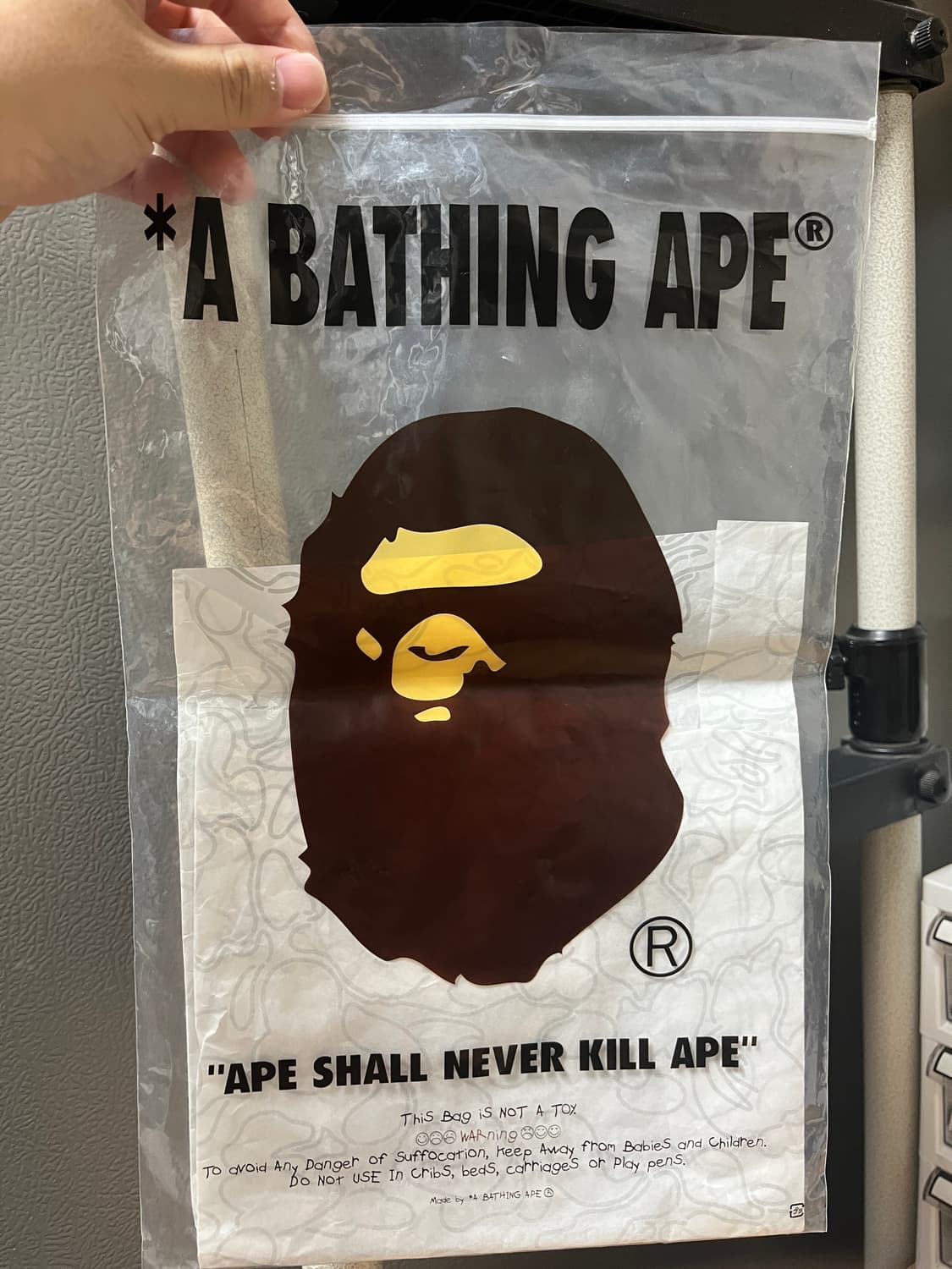 베이프 카모 티셔츠 블루 L 상품이미지6