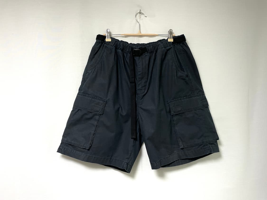 칼하트 wynton 립스탑 코튼 밴딩 벨트 카고쇼츠 반바지 L _ 블랙 상품이미지1