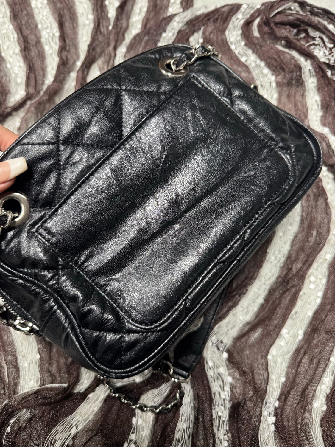 마뗑킴 스터드 미들 퀄팅백 상품이미지7