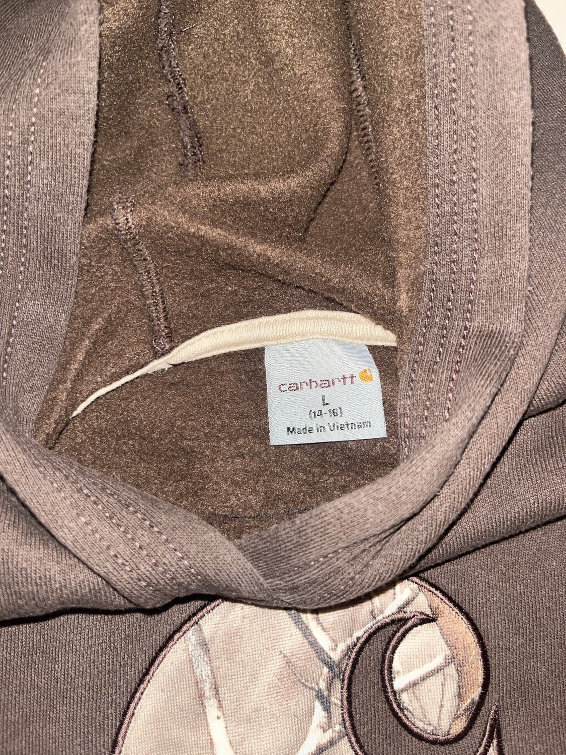 칼하트 브라운 후드티 상품이미지2