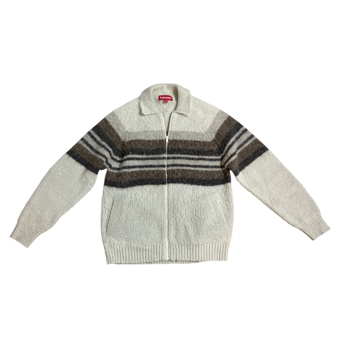 Supreme Brushed Wool Zip Up Sweater 상품이미지2