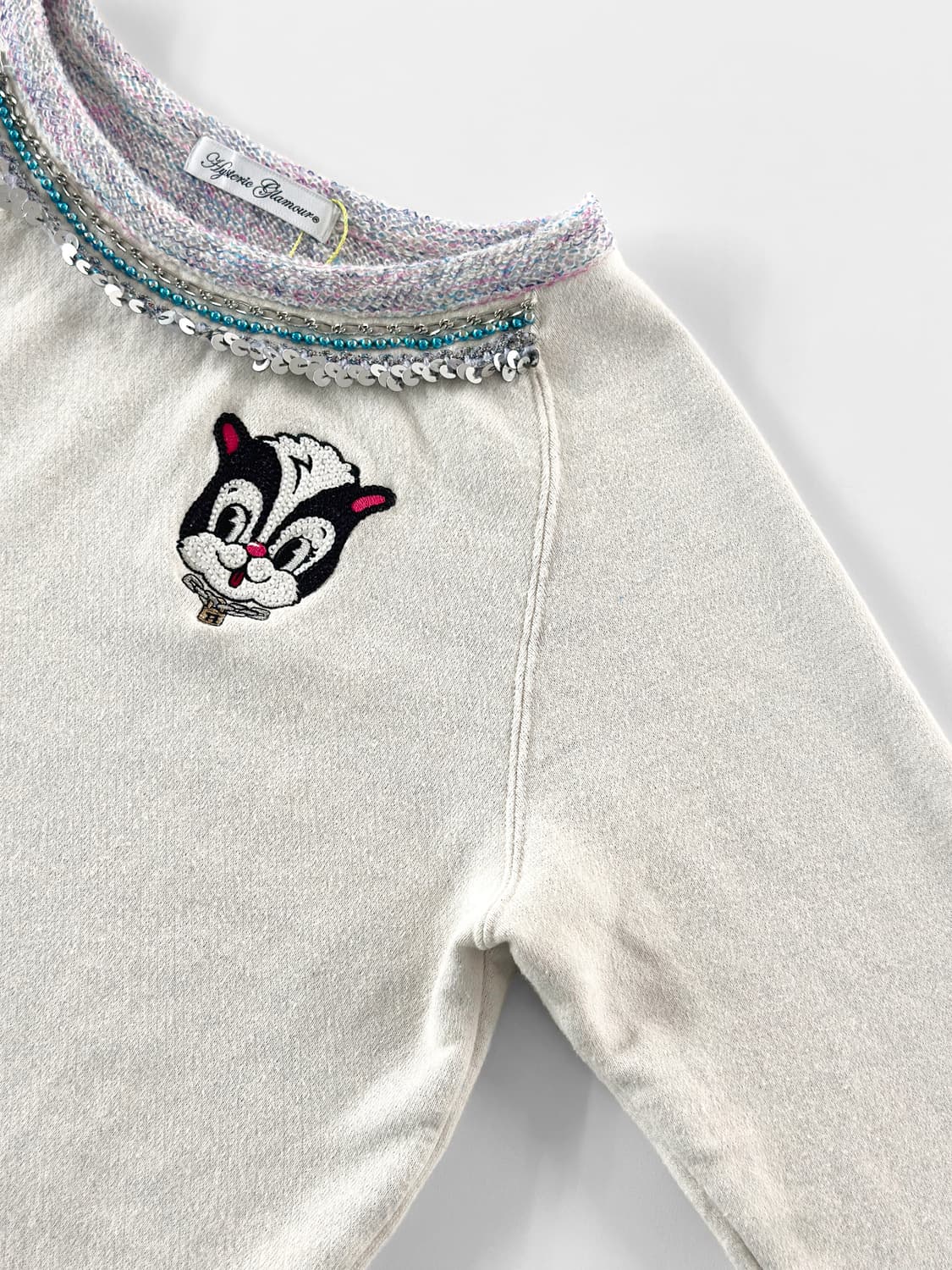 00s 히스테릭 글래머 시퀸 트림 스웻셔츠 상품이미지5