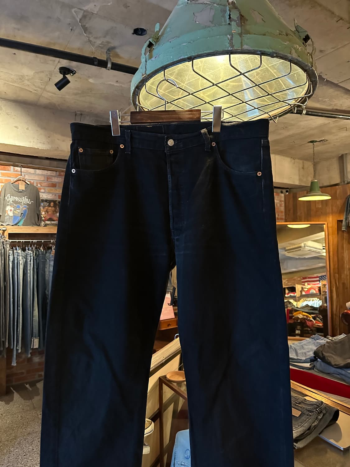 90s USA 빈티지 리바이스 501 0660 블랙진 흑청 데님 팬츠 상품이미지2