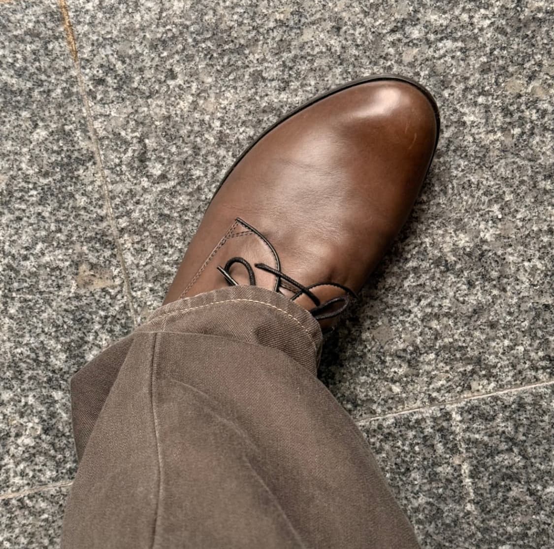 훕데두 카키브라운 더비 슈즈 280 상품이미지5