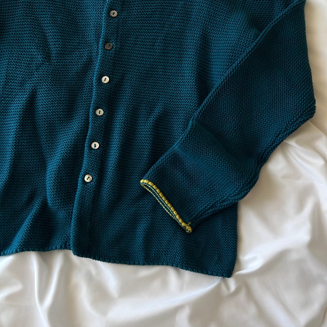 빈티지 청록 니트 가디건 상품이미지7