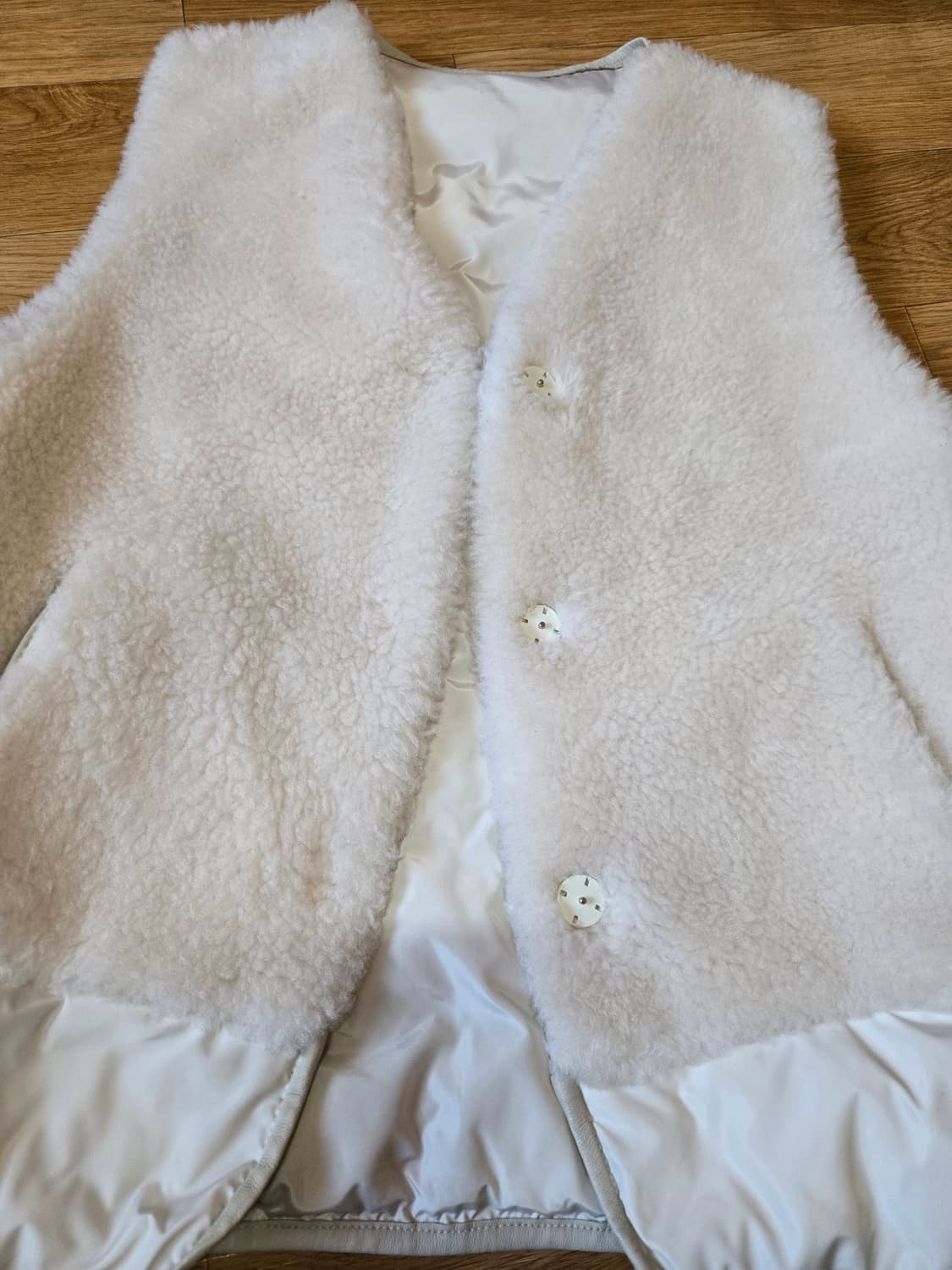 블랙 PARKCHOONMOO(박춘무) 양모 다운패딩 조끼(66사이즈) 상품이미지3