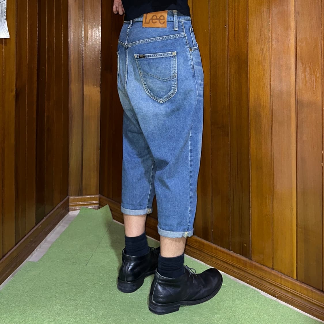 Lee baggy half denim pants 상품이미지1