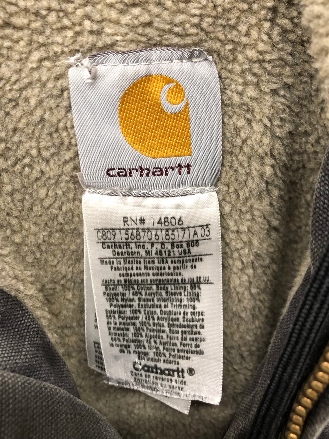 칼하트 워크 자켓 상품이미지3