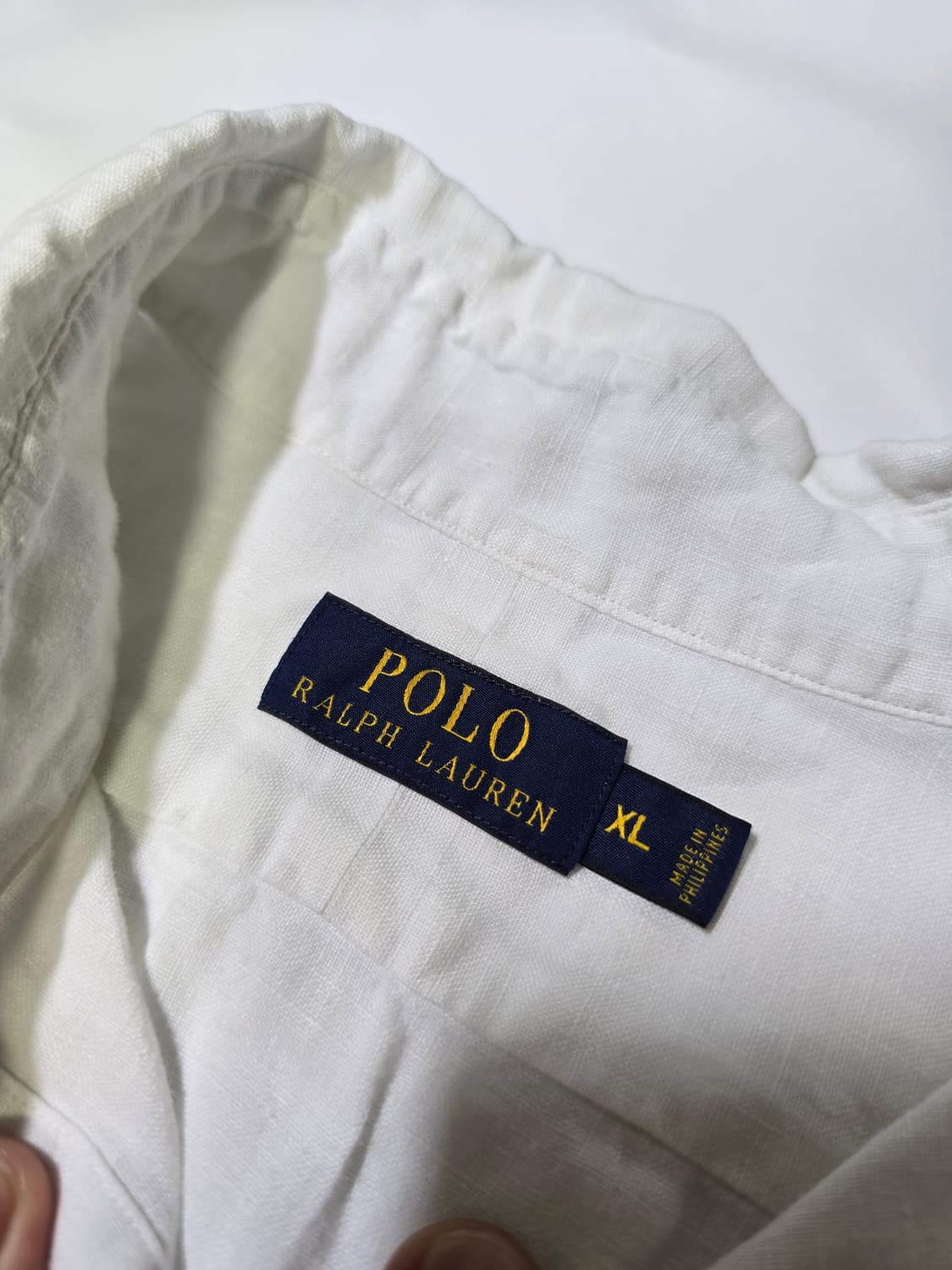 폴로랄프로렌 린넨 흰색 셔츠(XL) 상품이미지6