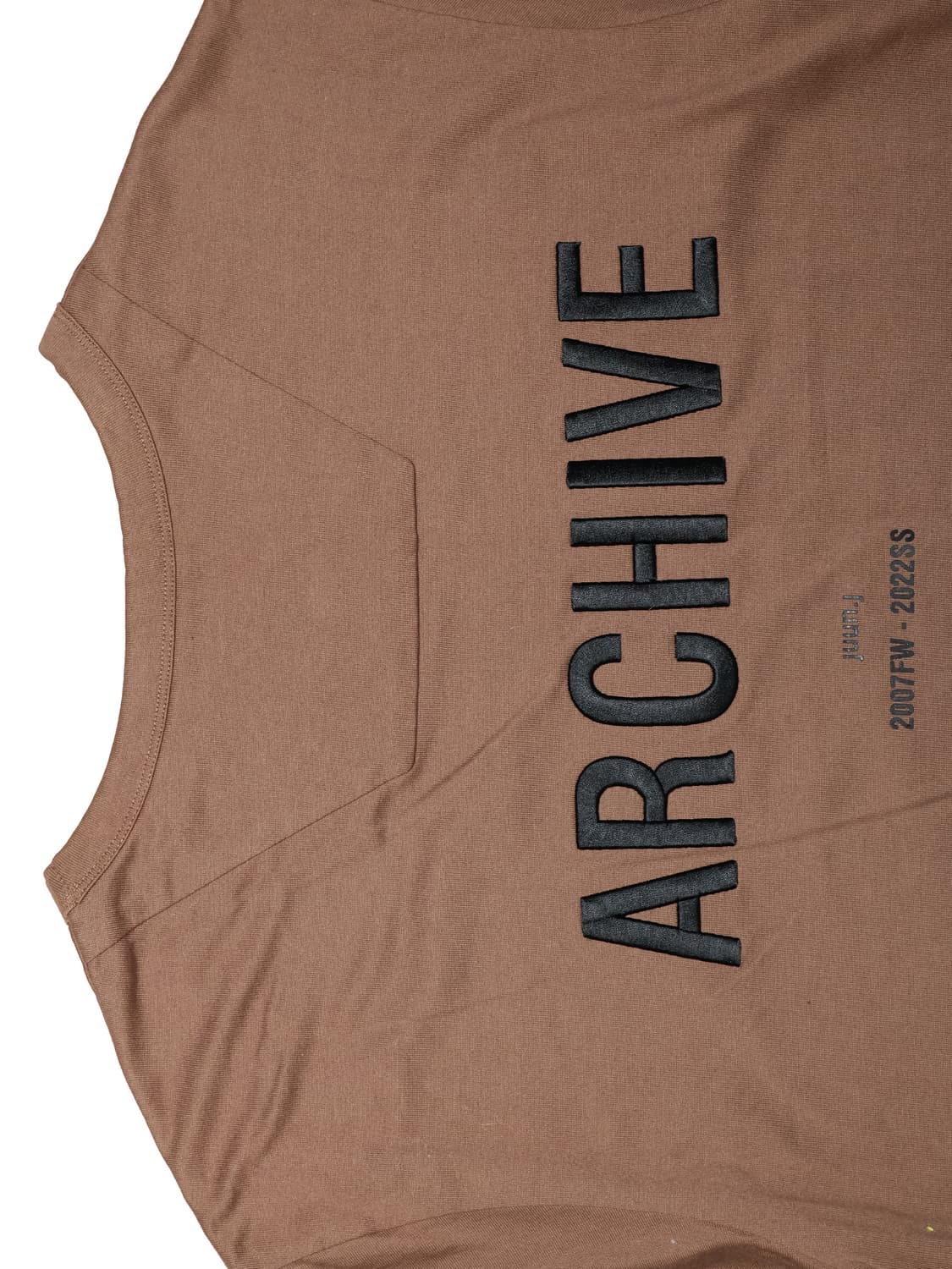 [정품]준지 아카이브 반팔 티셔츠 브라운 S 상품이미지4