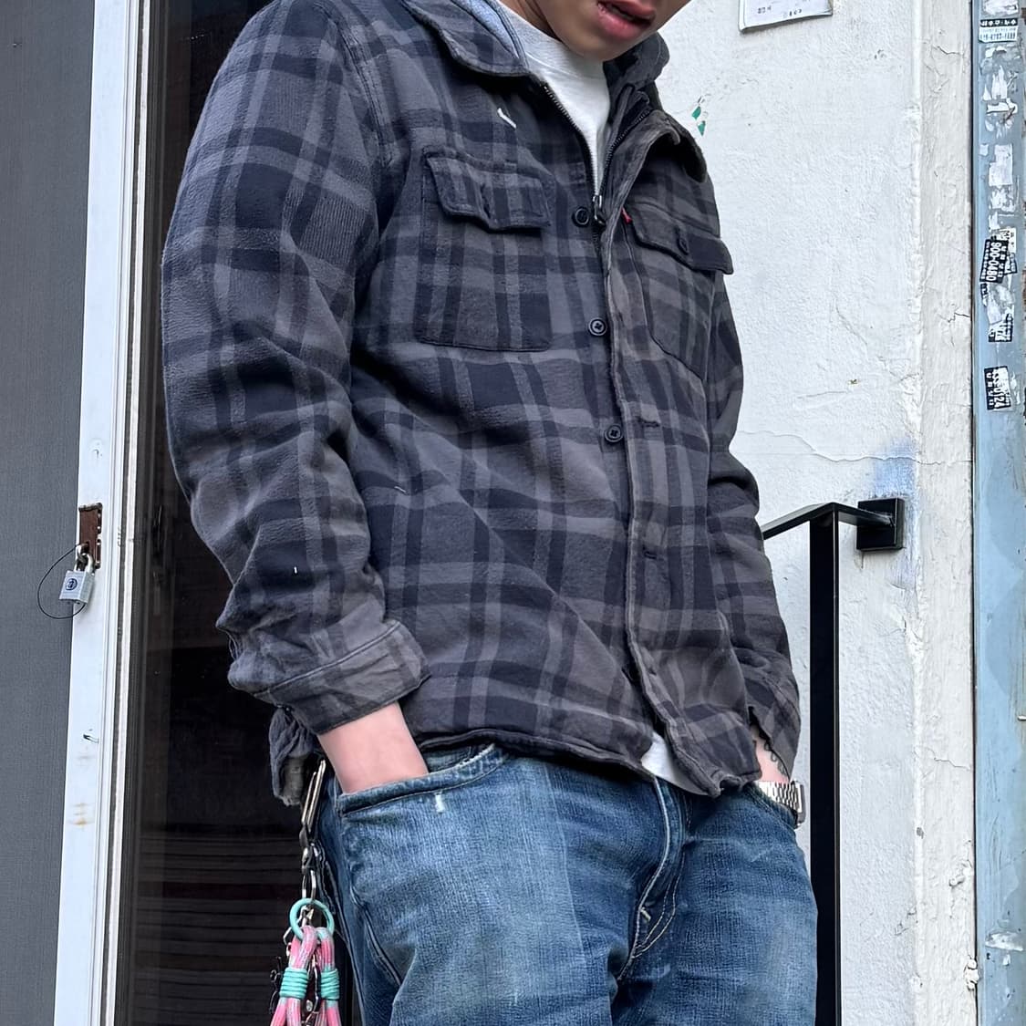 Dickies 체크 후드 자켓 상품이미지2