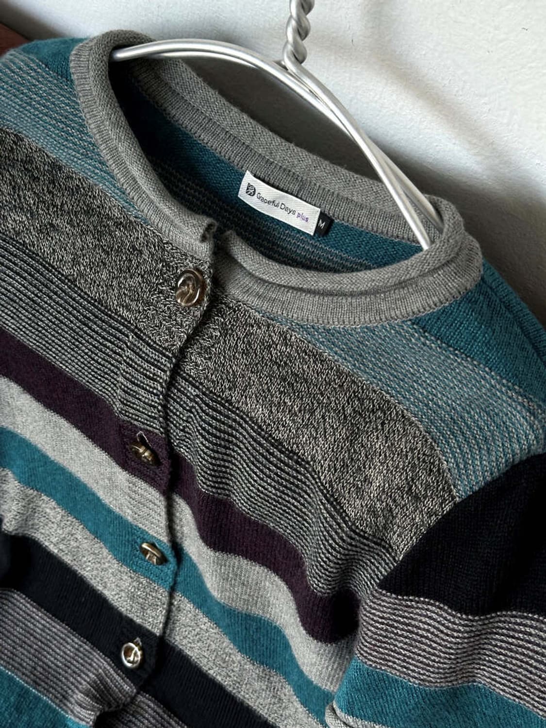 Panel design knit cardigan top 상품이미지2