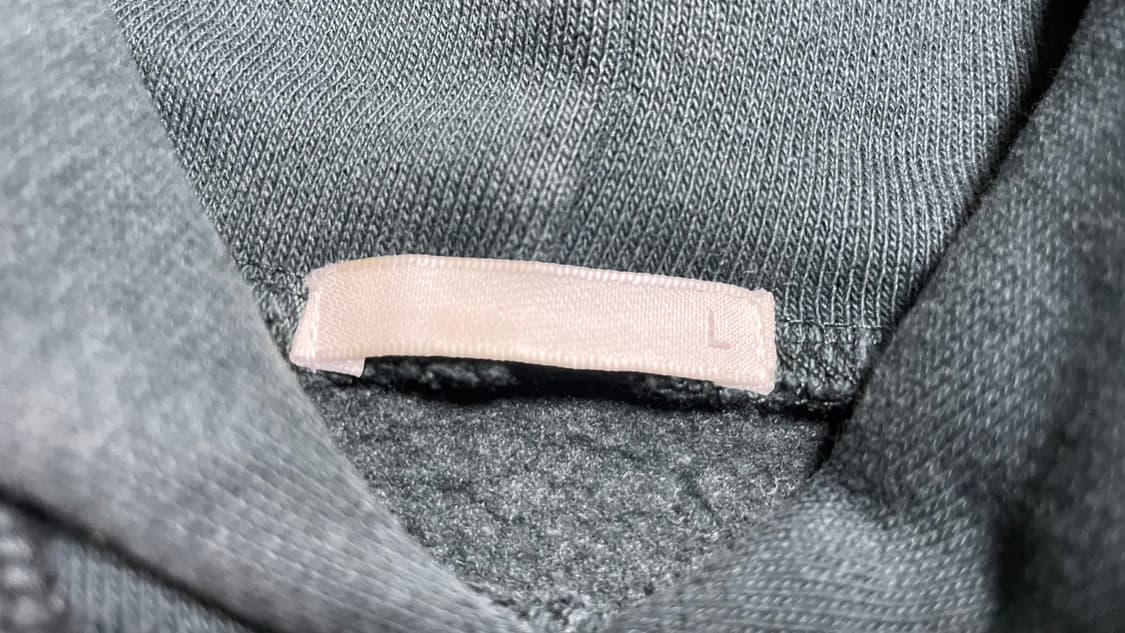 JPN 일본 빈티지 GU 딥그린 배색 스트라이프 기모 후드티 상품이미지8