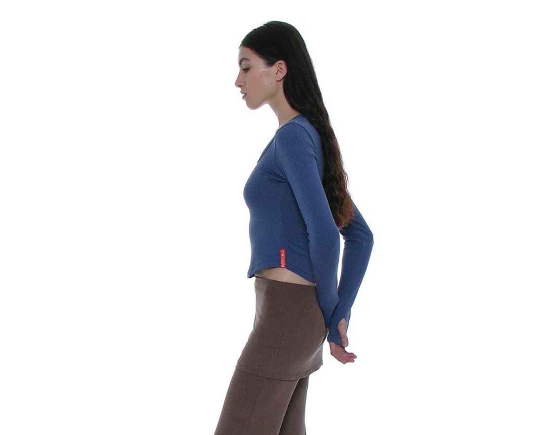 파르티멘토우먼 스쿱넥 롱슬리브 티셔츠  상품이미지3