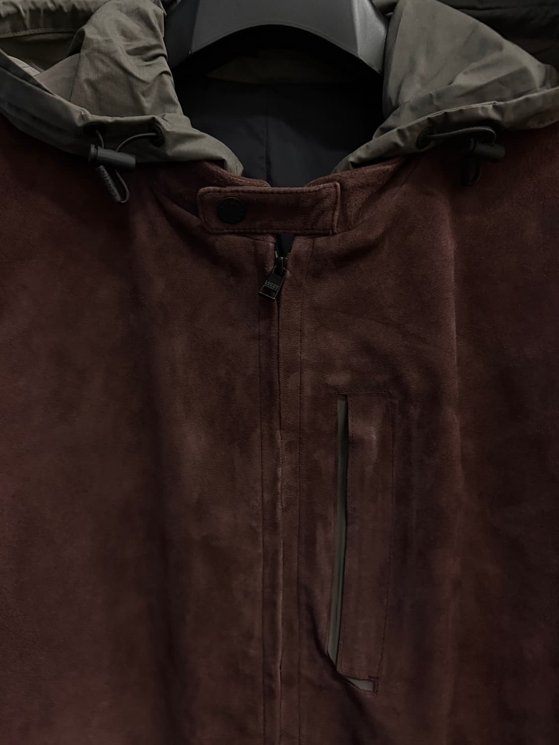 랑방 스웨이드 나일론 레더 자켓 (스포츠라인) 상품이미지2