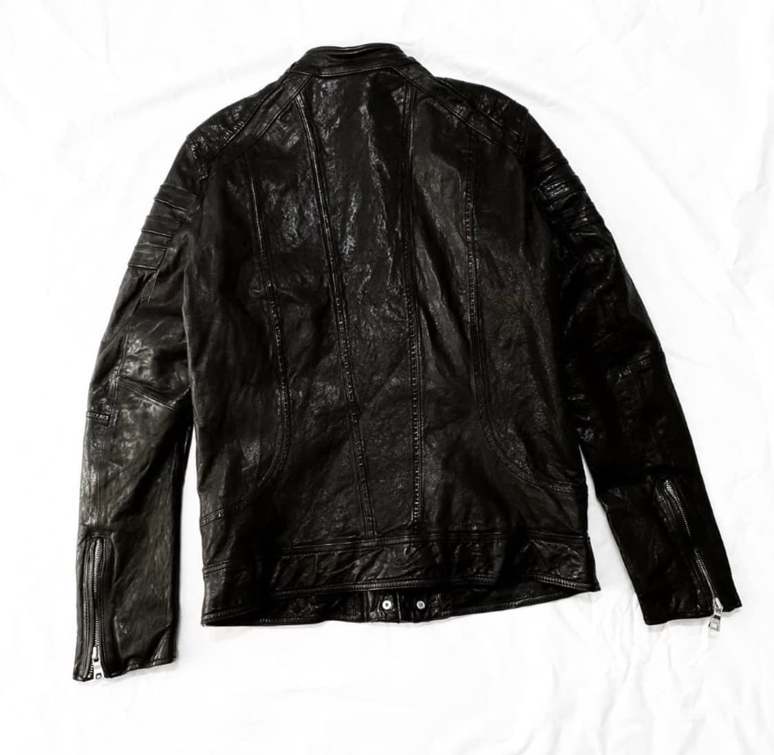 Vintage leather biker jacket 상품이미지4