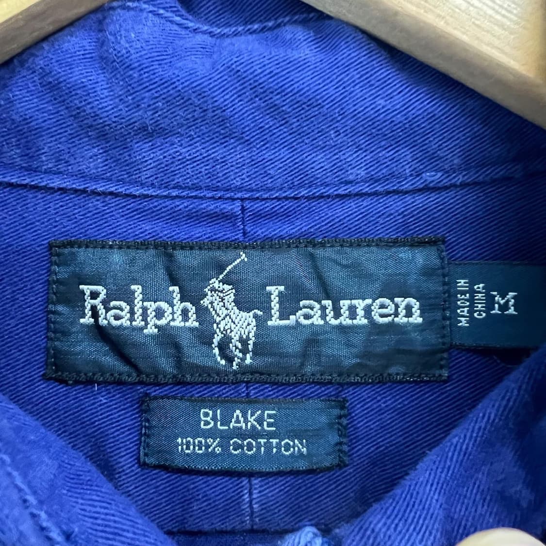 폴로 랄프로렌 기본 포니 블루네이비 오버사이즈 셔츠 상품이미지5