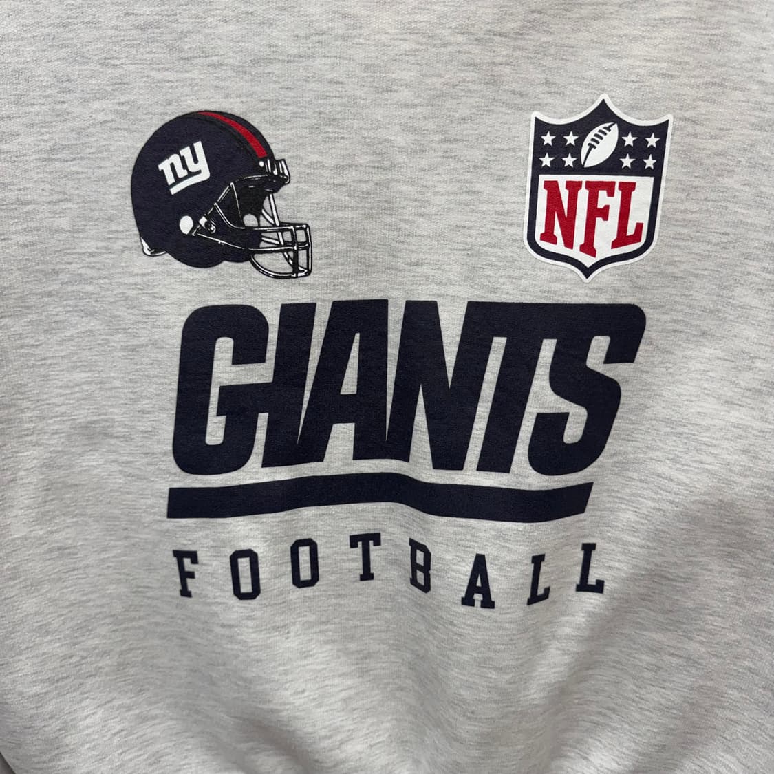 베일 NFL 뉴욕 자이언츠 맨투맨 전면 로고 포인트 연그레이 상품이미지5