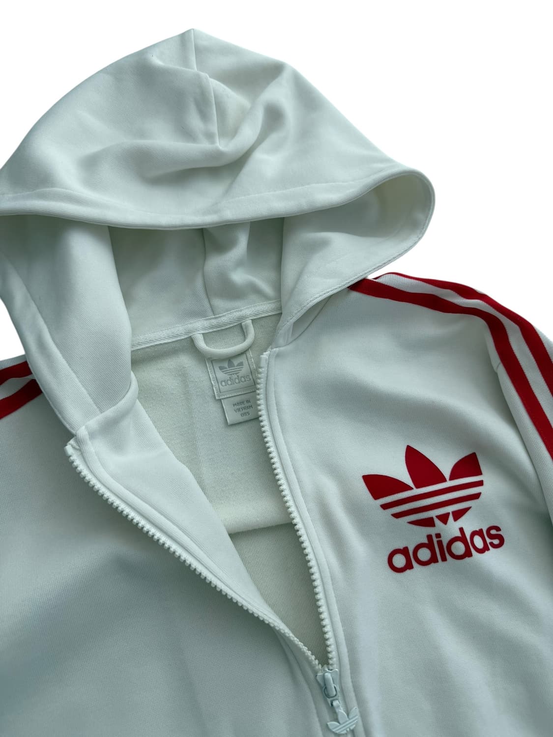 아디다스 화이트 레드 후드져지 상품이미지8