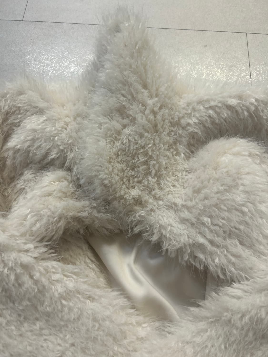 시눈 퍼자켓 크림 새상품 상품이미지6