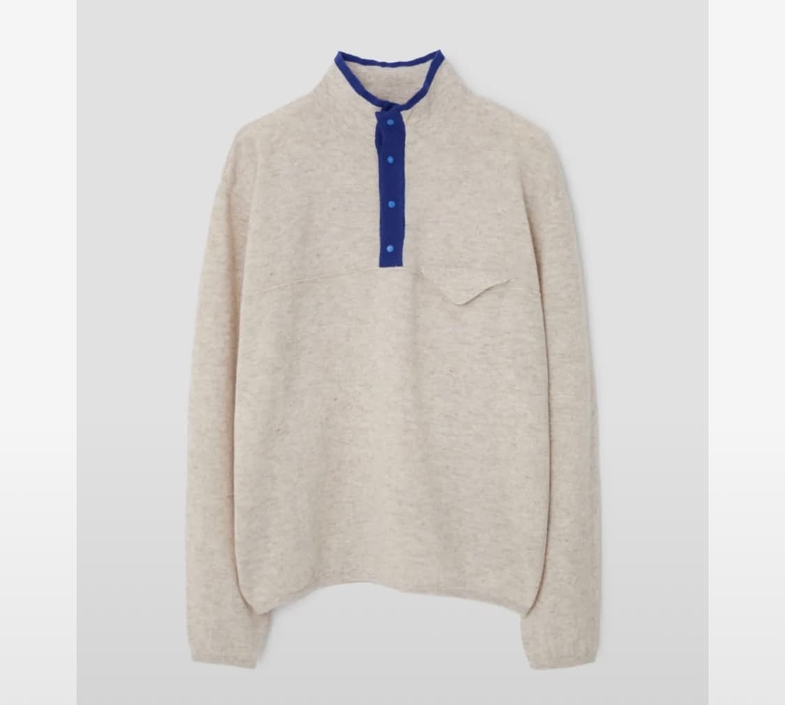 벌스데이수트 스냅 풀오버 니트 M 상품이미지2