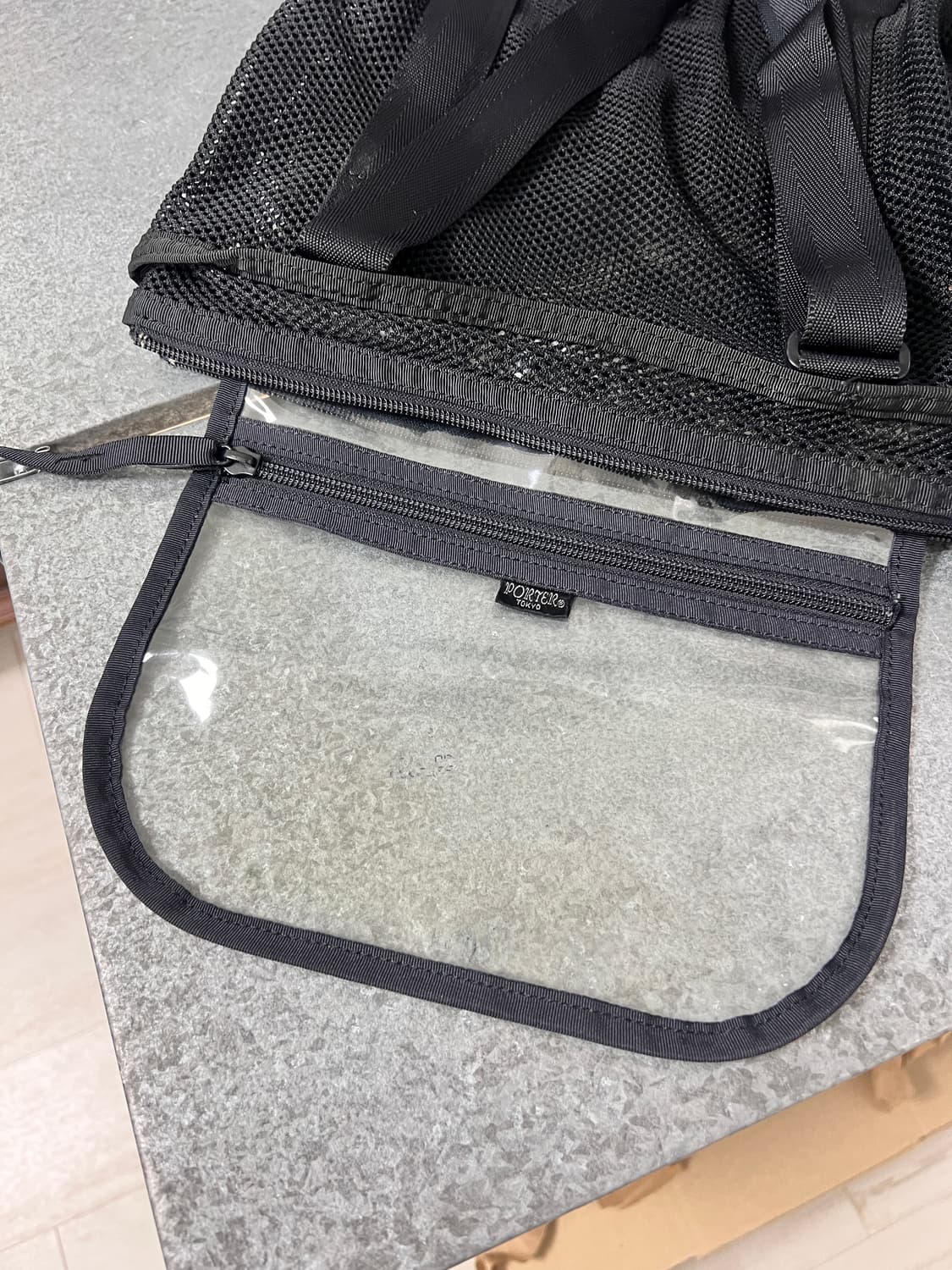 PORTER-MESH SHOULDER TOTE BAG (Black) 상품이미지9