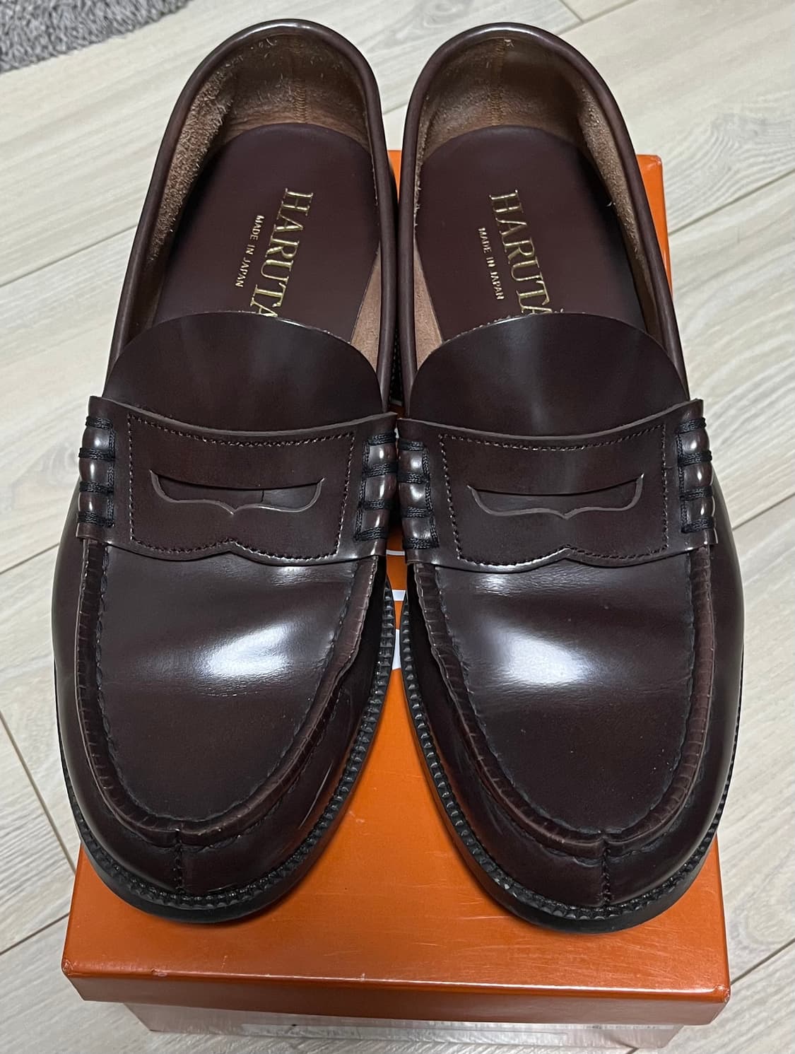 남성용 소가죽 페니로퍼 다크브라운 HS-906_D.BROWN 상품이미지2