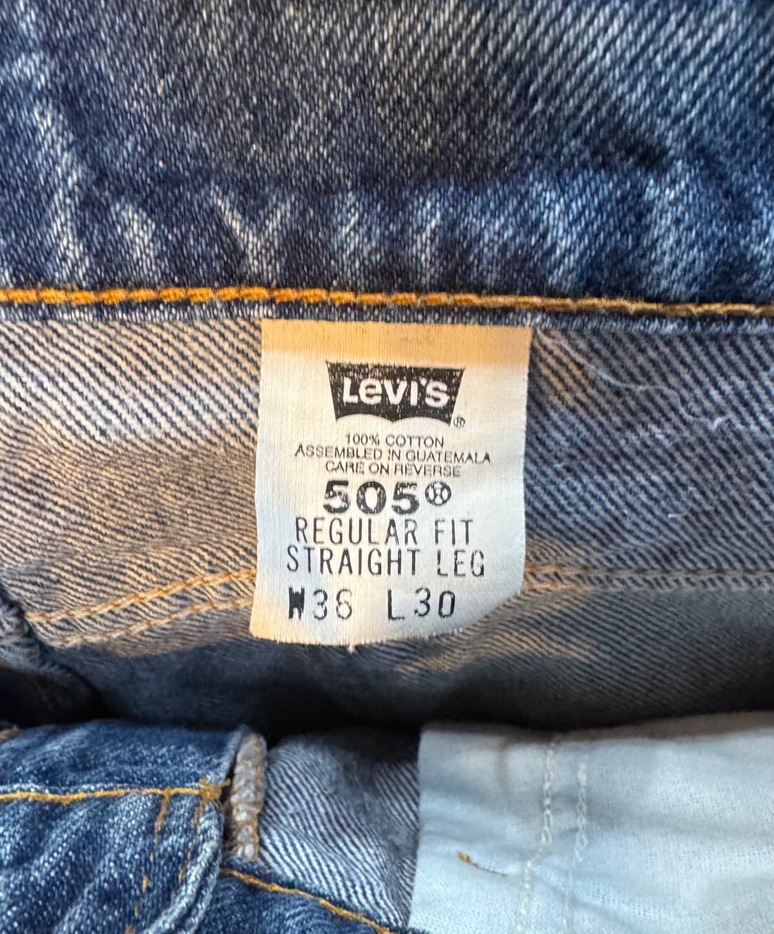 90s 빈티지 리바이스 오렌지탭 505 데님 36(32~) 695 상품이미지4