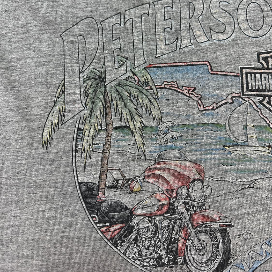 9~00s USA 할리데이비슨 큐빅 인치스 티셔츠 L 상품이미지4