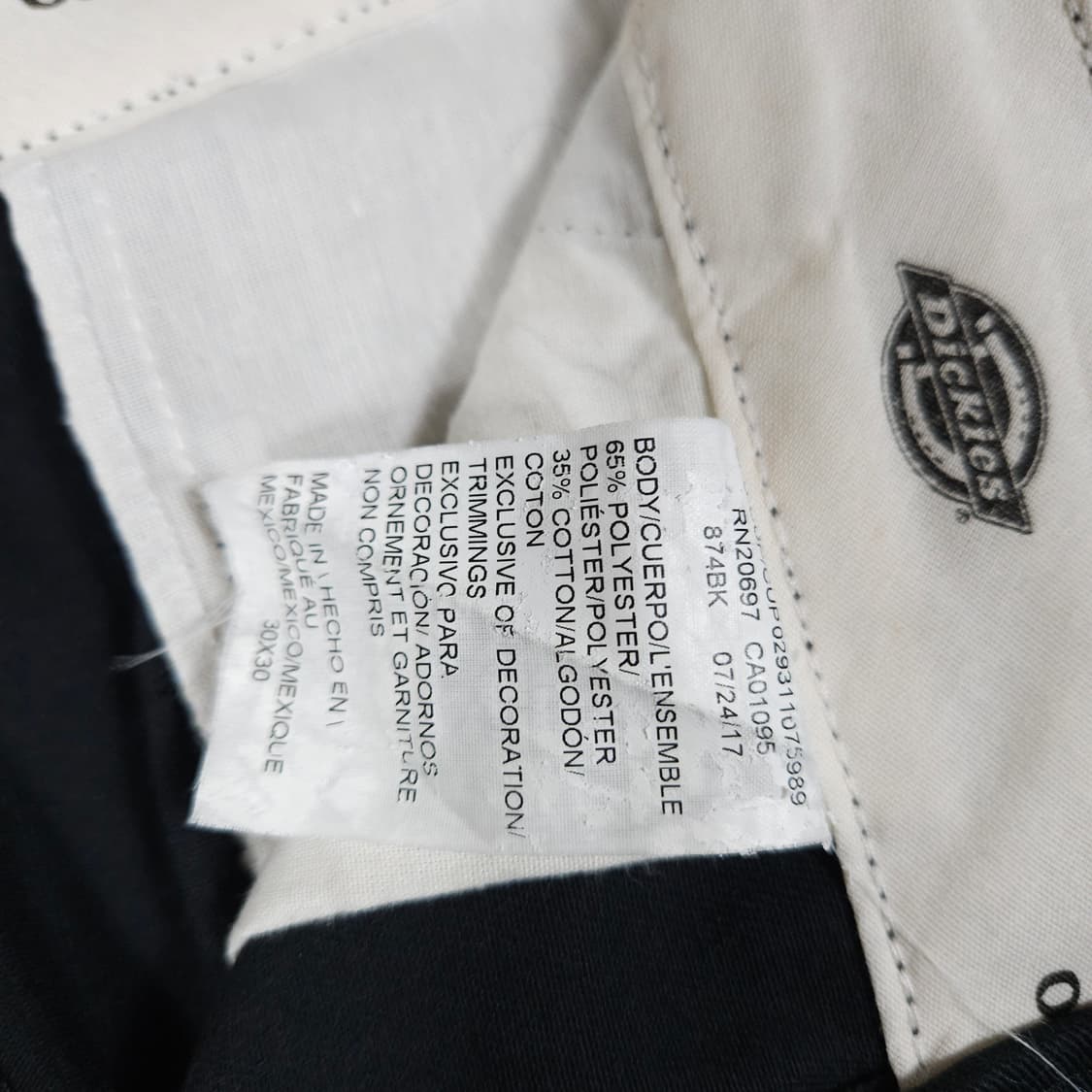 디키즈 874 워크팬츠 블랙 상품이미지5