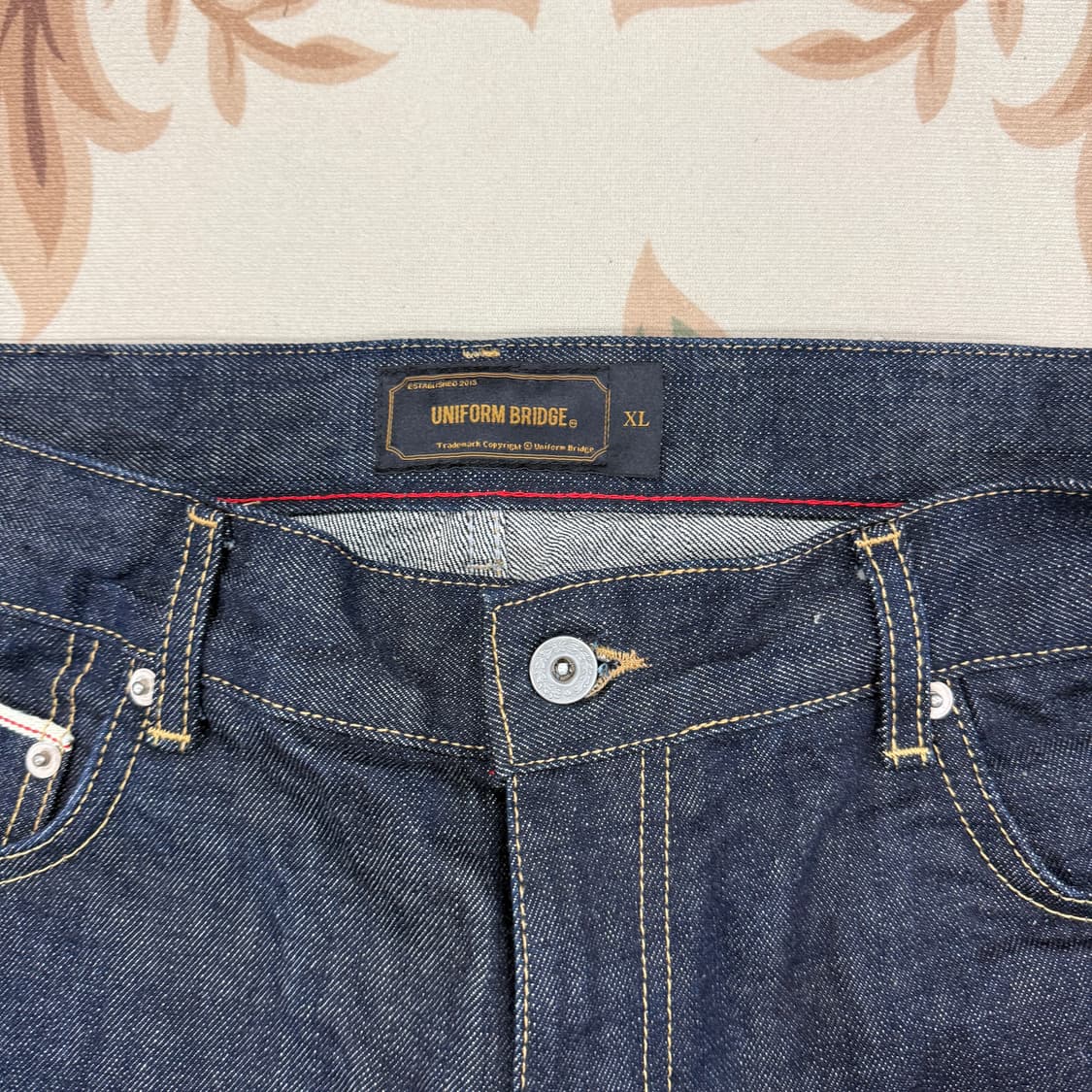 (XL)유니폼 브릿지 진청셀비지 데님팬츠 상품이미지2